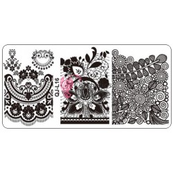 Matrita de Unghii din metal dreptunghiulara 6x12cm QJL 016